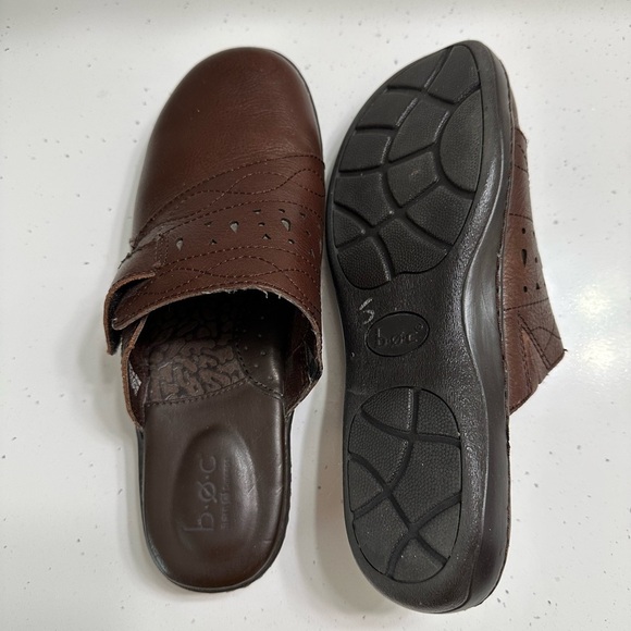 Boc Women’s Born Concepts Mule 7M Brown Leather Slip On Clogs Comfort Shoes Boho - Picture 7 of 9